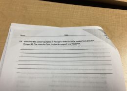 How does the author’s purpose in Passage 1 differ from the speaker’s purpose in Passage 2? Cite examples from the text to support your response