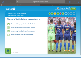 The goal of the SheBelieves organisation is to empower girls to believe in themselves