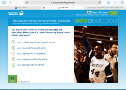 Vin Scully was a Hall of Fame broadcaster. He described Hank Aaron’s record-breaking home run in which two ways?